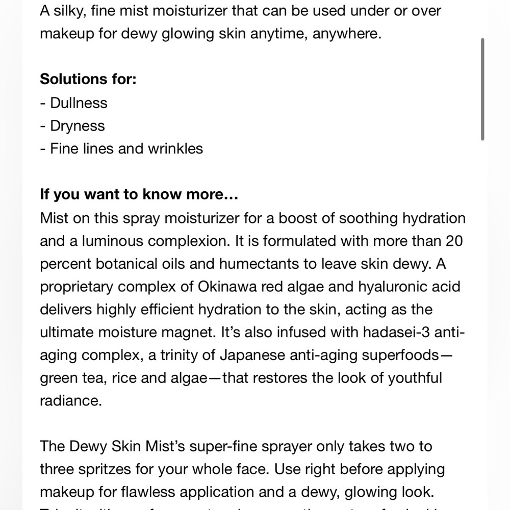 TATCHA Luminous Dewy Skin Mist - Picture 3 of 4